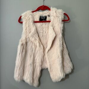 100% REAL rabbit fur vest size medium